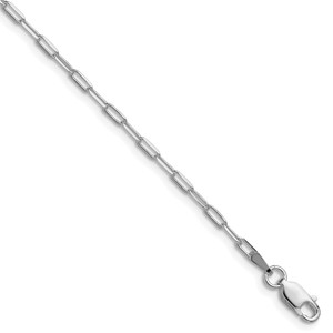 Sterling Silver Rhodium-plated 2.15mm D/C Forzantine Chain - QD-2D66D7DD-2833