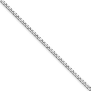 Sterling Silver Rhodium-plated 2.5mm Box Chain - QB-AC444230-2665