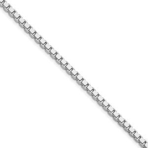 Sterling Silver Rhodium-plated 3.25mm Box Chain - QB-D531484A-3762