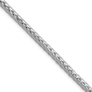 Sterling Silver Rhodium-plated 3.8mm Diamond-cut Round Franco Chain - QF-8F87990F-5660