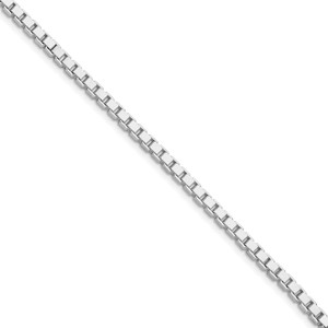 Sterling Silver Rhodium-plated 3mm Box Chain - QB-E32EBA21-2898