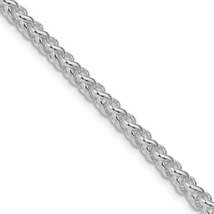 Sterling Silver Rhodium-plated 4mm Round Spiga Chain - QS-49CAA887-5251