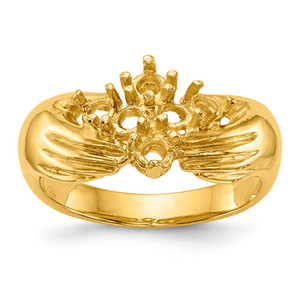 14k 6 Stone Family Ring Mounting