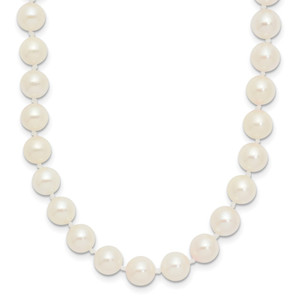 14k 6-7mm White Round Akoya Saltwater Cultured Pearl 18 inch Necklace - PL-515E1866-4980