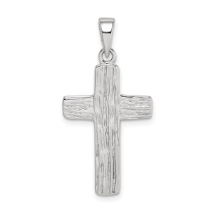 Sterling Silver Rhodium-plated Cross Pendant - QC-04556FAA-9612