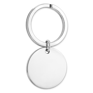 Sterling Silver Rhodium-plated Key Ring - QQ-2FE78564-6487