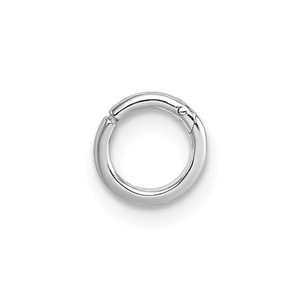 Sterling Silver Rhodium-plated Polished Single Cartilage Hoop Earring - QE-32D89590-7379