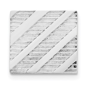 Sterling Silver Rhodium-plated Tie Tac - QQ-A1E38226-7220