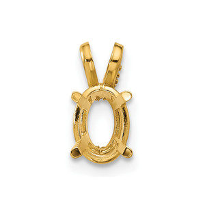 14k 7x5 Oval Pendant Mounting