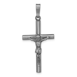 Sterling Silver Ruthenium-plated Polished Crucifix Pendant - QC-B0B6B18C-2842