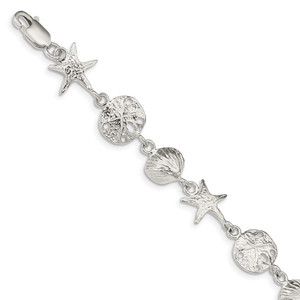 Sterling Silver Seashells Bracelet - QA-D64DBBB8-5354