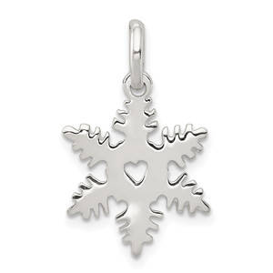 Sterling Silver Snowflake Charm - QC-DEC2140C-3549