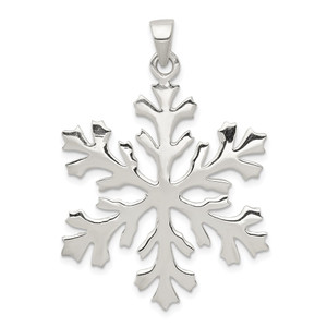 Sterling Silver Snowflake Pendant - QC-2CCB6884-8599
