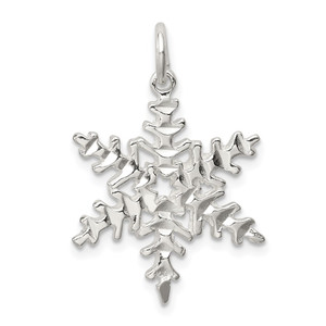 Sterling Silver Snowflake Pendant - QC-49C7B65E-2806