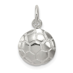 Sterling Silver Soccer Ball Charm - QC-9A247554-6977