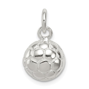 Sterling Silver Soccer Ball Charm - QC-9C1738B6-6920