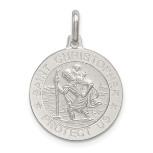 Sterling Silver St. Christopher Medal - QC-DDECECA6-3676
