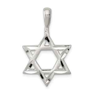 Sterling Silver Star of David Charm - QC-416E6CB9-1408