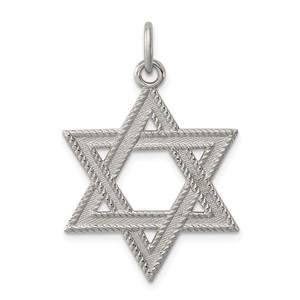 Sterling Silver Star of David Charm - QC-92F7752B-7788