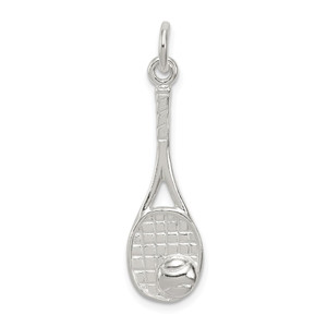 Sterling Silver Tennis Racquet Charm