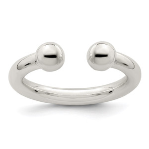 Sterling Silver Tube Ring - QR-D9B475C8-4422