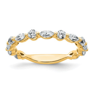 True Origin 14k 3/4 carat Lab Grown Diamond VS DEF Wedding Band