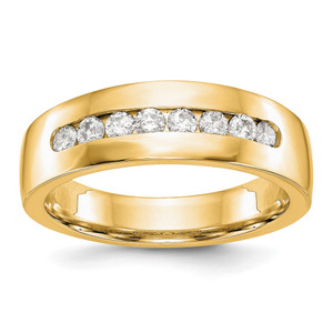 True Origin 14k Men's 1/2 carat Lab Grown Diamond VS DEF Channel Band - RM-11A1F7F8-3007