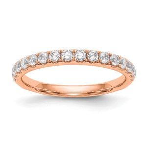 True Origin 14K Rose Gold 1/2 carat Lab Grown Diamond VS  D E F  Wedding Band