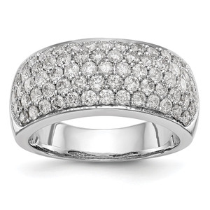 True Origin 14K White Gold 1 5/8 carat Lab Grown Diamond VS  D E F  Band