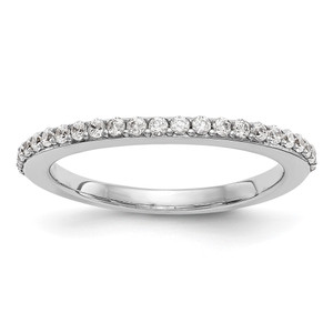 True Origin 14K White Gold 1/4 carat Lab Grown Diamond VS  D E F  Band - RM-A76C4422-4070