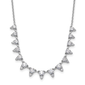 True Origin 14k White Gold 2 carat Lab Grown Diamond VS DEF 18 inch Necklace