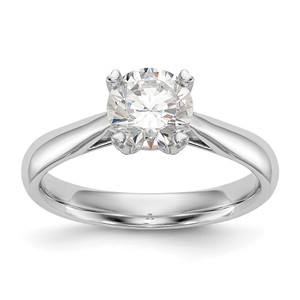 True Origin 14k White Gold 3/4 carat Certified Complete Lab Grown Diamond VS/SI+ G+ Round Solitaire Engagement Ring