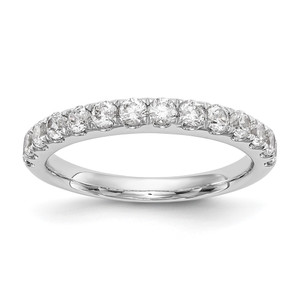 True Origin 14K White Gold 3/4 carat Lab Grown Diamond VS  D E F  Wedding Band