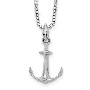 White Ice Sterling Silver Rhodium-plated 18 Inch Diamond Necklace with 2 Inch Extender - QW-BAA697E6-7638