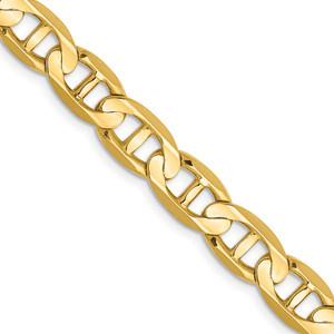 14k 8mm Concave Anchor Chain - CC-774E3CDA-7179