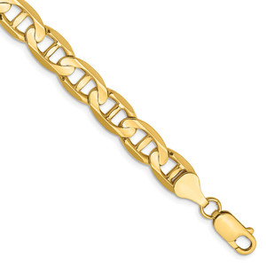 14k 8mm Concave Anchor Chain - CC-C9EBBE93-2828