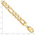 14K 9 inch 10mm Flat Figaro with Lobster Clasp Chain