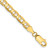 14K 9 inch 4.5mm Concave Anchor with Lobster Clasp Chain