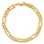 14K 9 inch 5.25mm Flat Figaro with Lobster Clasp Chain