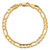 14K 9 inch 5.5mm Concave Open Figaro with Lobster Clasp Chain