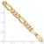 14K 9 inch 6.25mm Semi-Solid Figaro with Lobster Clasp Chain