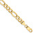 14K 9 inch 7.3mm Semi-Solid Figaro with Lobster Clasp Chain