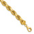 14K 9 inch 8mm Diamond-cut Rope with Fancy Lobster Clasp Chain