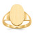 14k 9.0x14.5mm Open Back Signet Ring