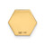 14k 9.5mm Hexagon Non-enameled Attachable Medical  Jewelry Emblem