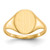 14k 9.5x11.0mm Closed Back Signet Ring