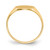 14k 9.5x11.0mm Open Back Signet Ring