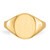 14k 9.5x11.0mm Open Back Signet Ring
