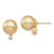14k 9-10mm Round Golden South Sea Saltwater Cultured Pearl and .10 Carat Diamond Post Earrings