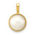 14K 9-10mm White Saltwater Mabe Pearl Pendant
